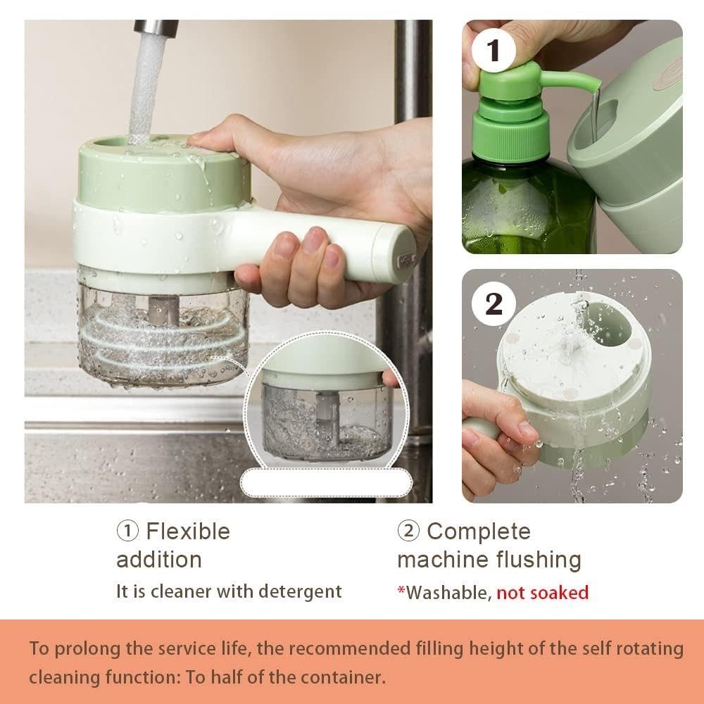 4-in-1 Portable Electric Vegetable Cutter Set