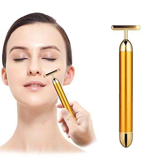 24K Gold Face Massager - Vibrating Facial Tool
