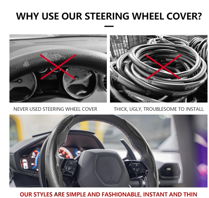 Carbon Fiber Steering Wheel Cover